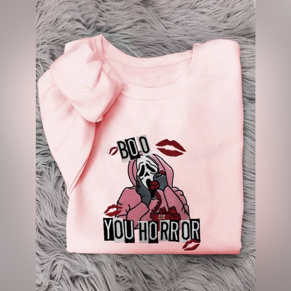 “Boo You Horror” Crewneck Sweater